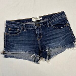 Abercrombie Fitch‎ Denim Cutoff Shorts Blue Distressed Frayed Hem Size 6